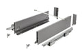 GTV AXIS PRO Slim Drawer System 350mm Medium 120mm Push To Open Anthracite