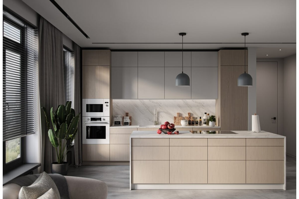 GTV AXIS PRO Slim Drawer System 350mm High 168mm Push To Open Anthracite - view 15