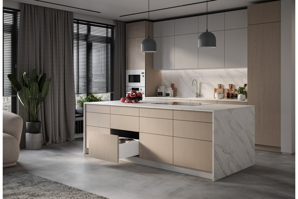 GTV AXIS PRO Slim Drawer System 400mm Extra High 199mm Push To Open Anthracite - view 14