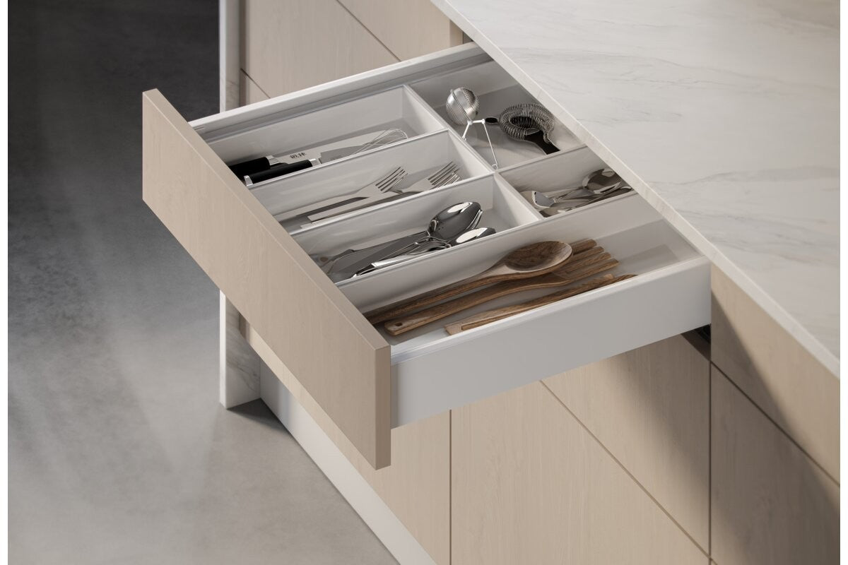 GTV AXIS PRO Slim Drawer System 400mm Low 86mm Push To Open Anthracite - view 2