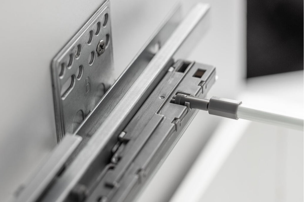 GTV AXIS PRO Slim Drawer System 400mm Low 86mm Push To Open Anthracite - view 10