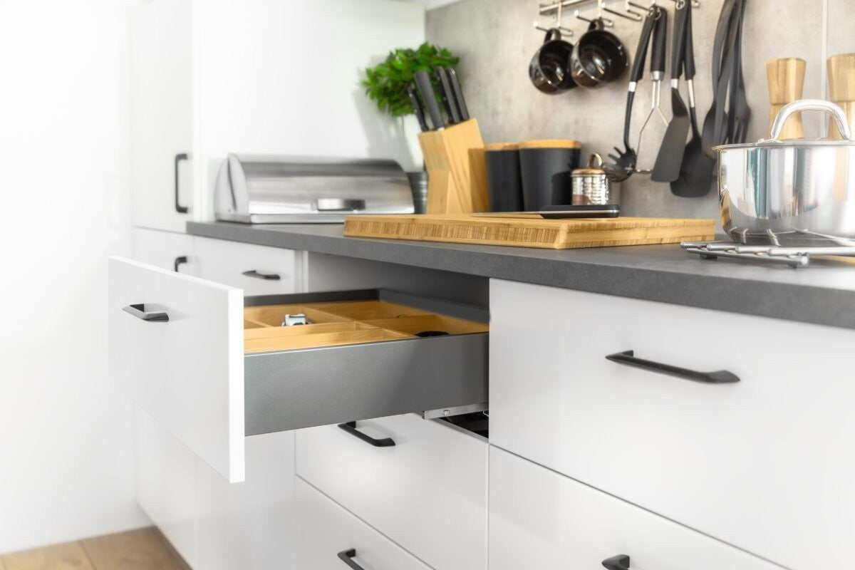 GTV AXIS PRO Slim Drawer System 500mm Low 86mm Soft Close Anthracite - view 2