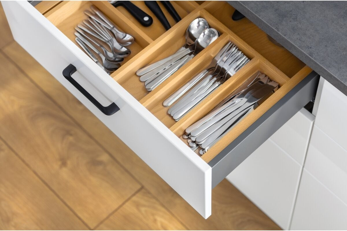 GTV Axis Pro Drawer System 250mm Low 86mm Anthracite Soft Close Full Extension - view 4