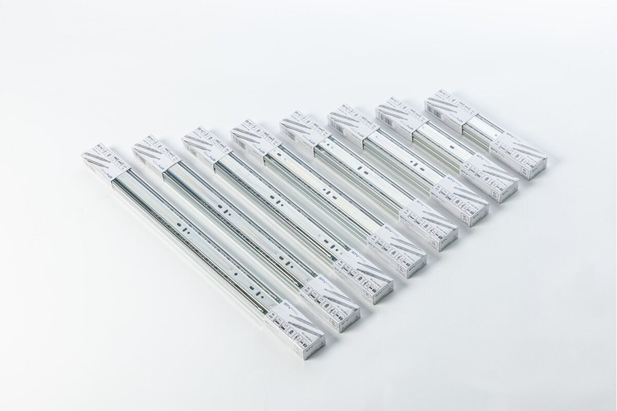 Pair GTV Versalite PLUS Drawer Runners 550mm Soft Close Ball Bearing Side Mount - view 5