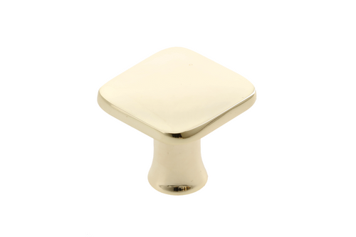 GTV PIAZZA Brass Cabinet Knob 30mm Square Kitchen Cupboard Drawer Door Handle
