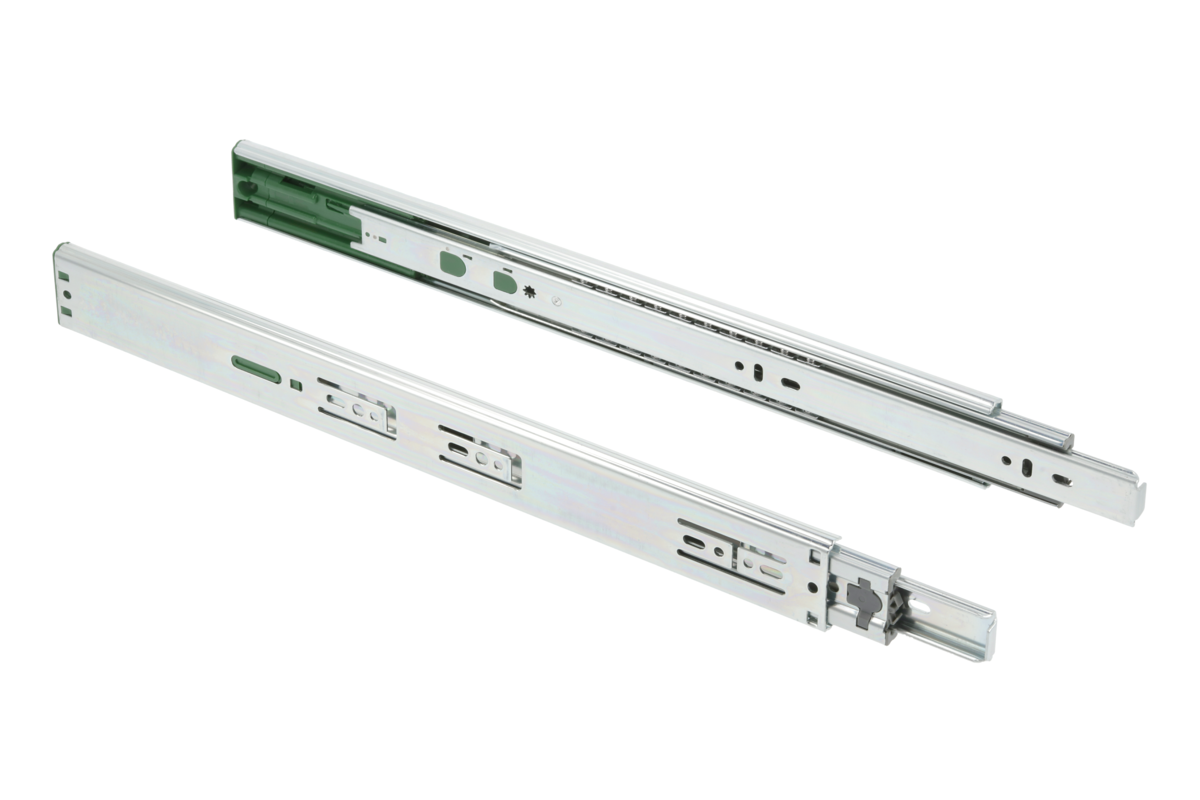 Pair GTV Versalite PRO Drawer Runners 450mm Push to Open Soft Close Ball Bearing
