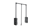 Wardrobe interior kit 800 mm – shoe drawer, wire basket, organiser & pull-down rail (anthracite)