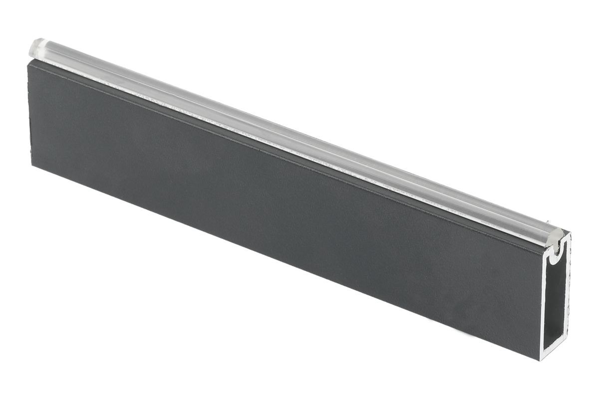 GTV rectangular wardrobe hanging rail with end supports