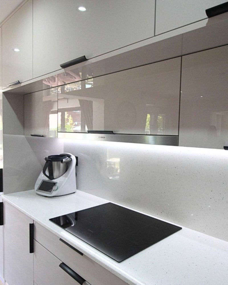 LED lighting under the wall units