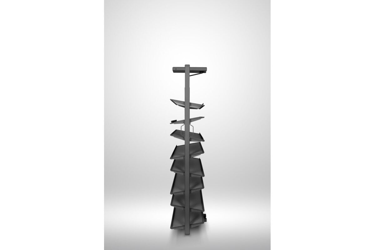 GTV 180° rotating wardrobe shoe carousel 8 shelf view 2