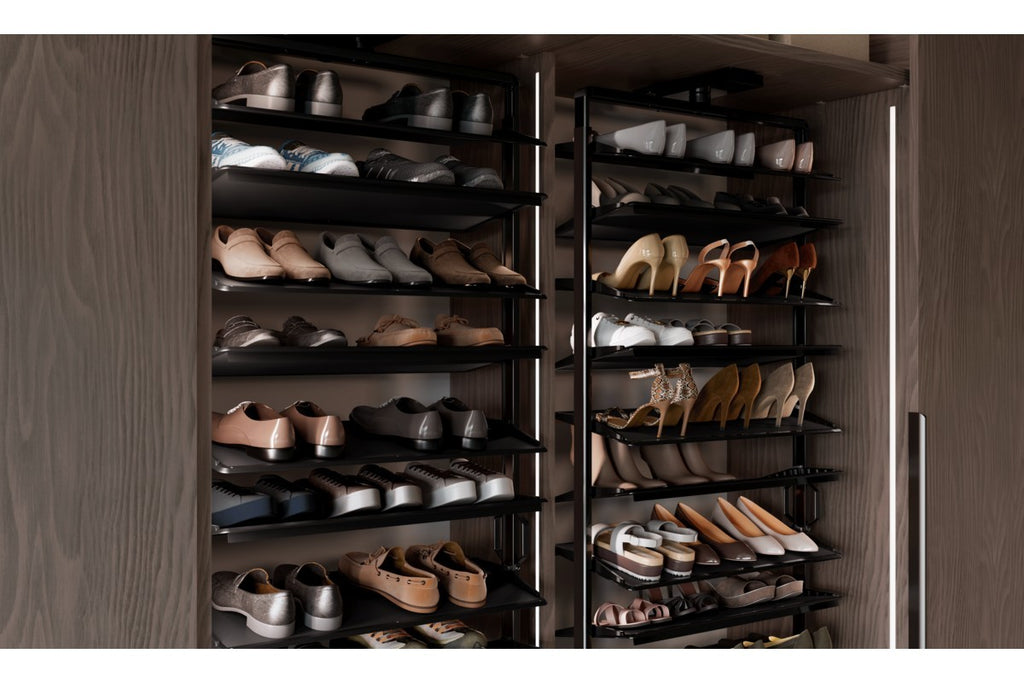 GTV 180° rotating wardrobe shoe carousel 10 shelf view 8