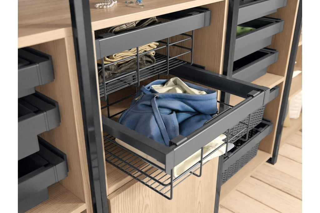 Pull-Out Wardrobe Wire Basket Drawer 600mm view 5