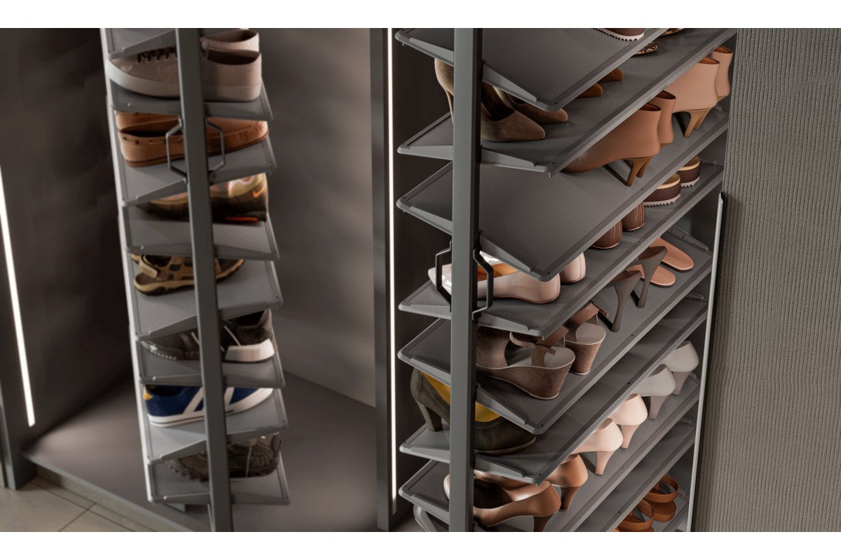 GTV 180° rotating wardrobe shoe carousel 8 shelf view 8